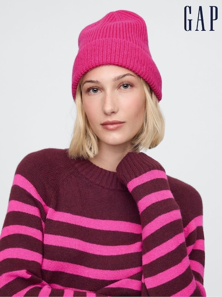 Gap Pink CashSoft Beanie Hat (AU2821) | £15