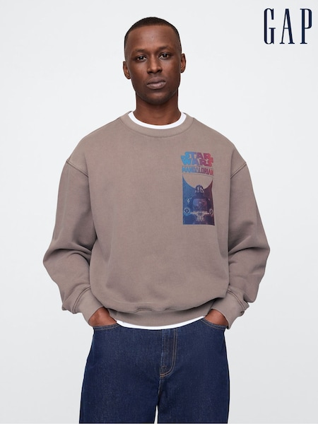 Gap Brown Star Wars Oversized Graphic Jumper (AU2864) | £80