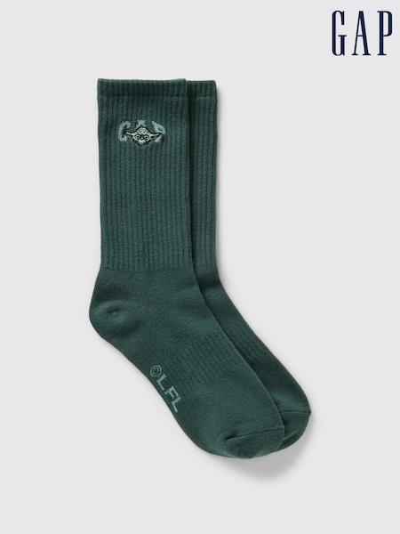 Gap Green Adults Star Wars Logo Crew Socks (AU2882) | £8