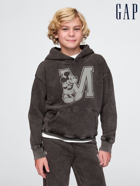 Gap Black Disney Vintage Soft Logo Hoodie (4-13yrs) (AU2911) | £40