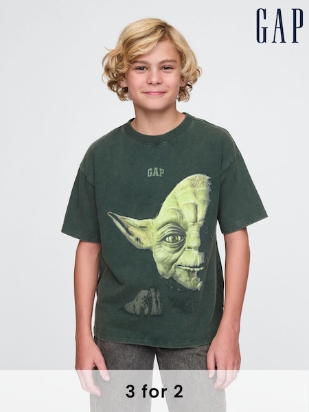 Gap Green Yoda Star Wars Graphic T-Shirt (4-13yrs) (AU2925) | £35