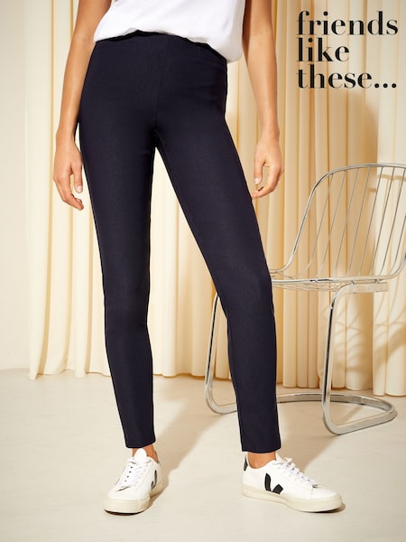 Friends Like These Navy Sculpting Stretch Slim Trousers (AU3140) | £26