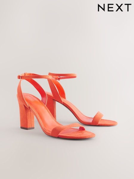 Orange Standard/Wide Fit Forever Comfort® Block Heel Sandals (AU3155) | £32
