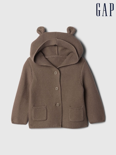Gap Brown Knitted Brannan Bear Cardigan (Newborn-24mths) (AU3545) | £20