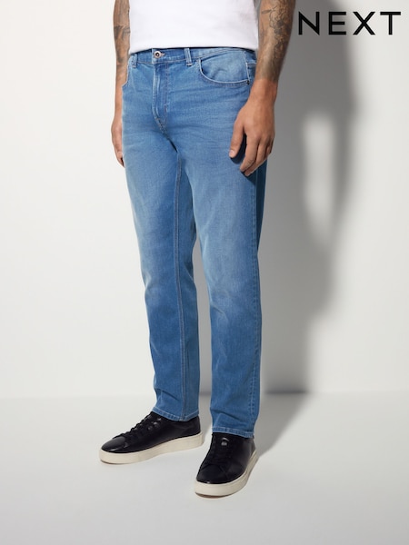 Blue Regular Fit Authentic Stretch Denim Jeans (AU3788) | £30