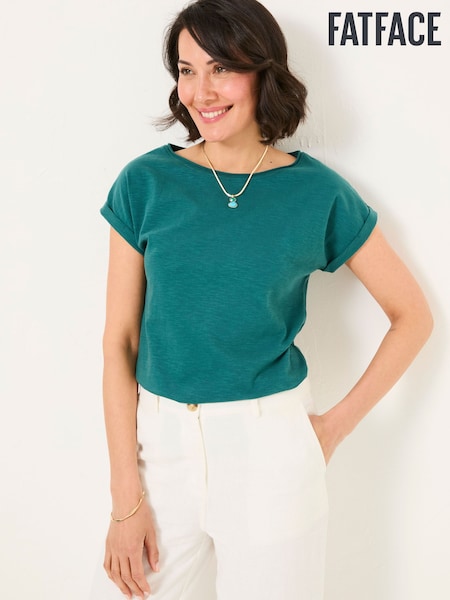 FatFace Ivy Dark Teal T-Shirt (AU3798) | £25