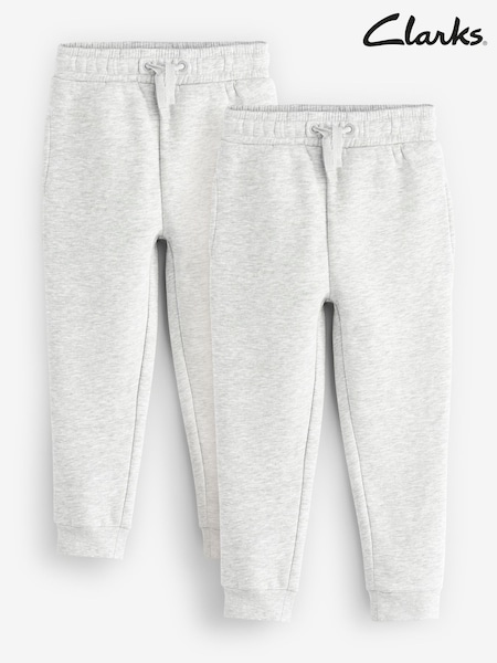 Clarks Grey Sweat Joggers 2 Pack (AU4070) | £16 - £23