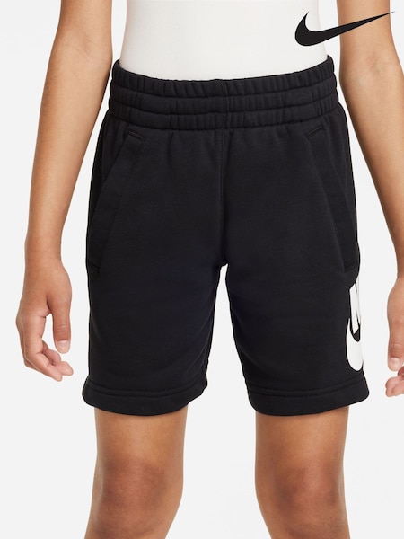 Nike Black Club Fleece French Terry Shorts (AU4307) | £30