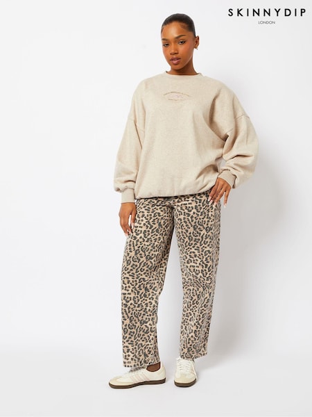 Skinnydip Your Opinions Matter Brown Sweatshirt (AU4488) | £35
