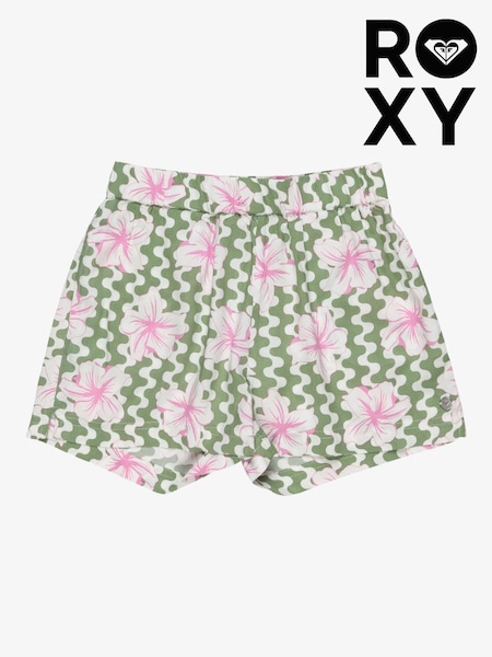 Roxy Green Ocean Floor Print Shorts (AU4558) | £27