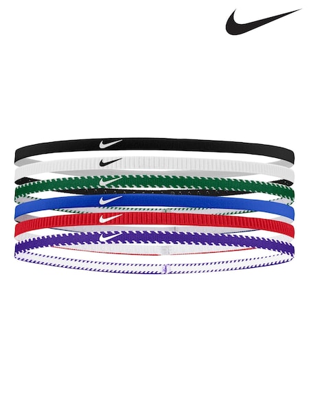 Nike Blue Slim Flex Classic Headbands 6 Pack (AU4663) | £12