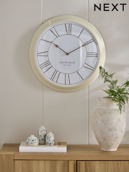 Cream 50cm Wall Clock (AU4689) | £70