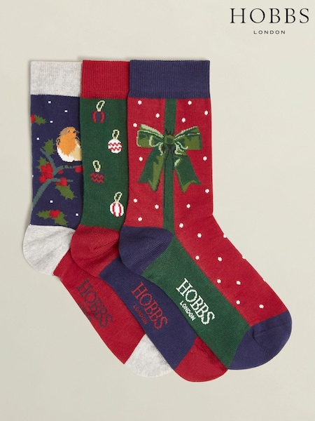 Hobbs Black Festive Socks Set (AU4912) | £25