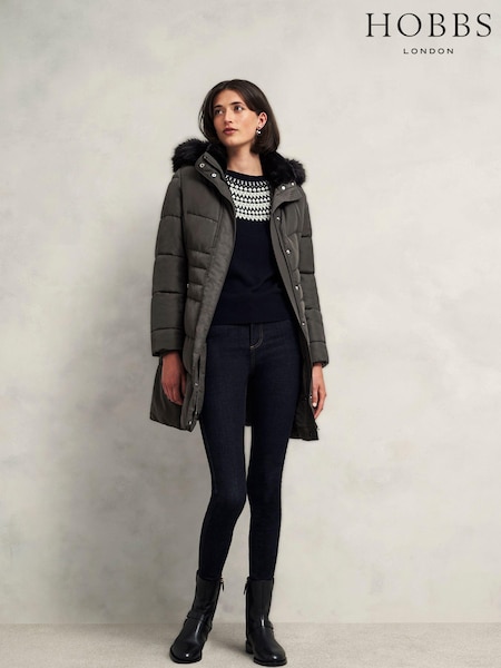 Hobbs Grey Hobbs Jaymie Puffer jacket (AU4915) | £199