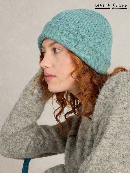 White Stuff Green Abby Knitted Beanie (AU4928) | £22.50