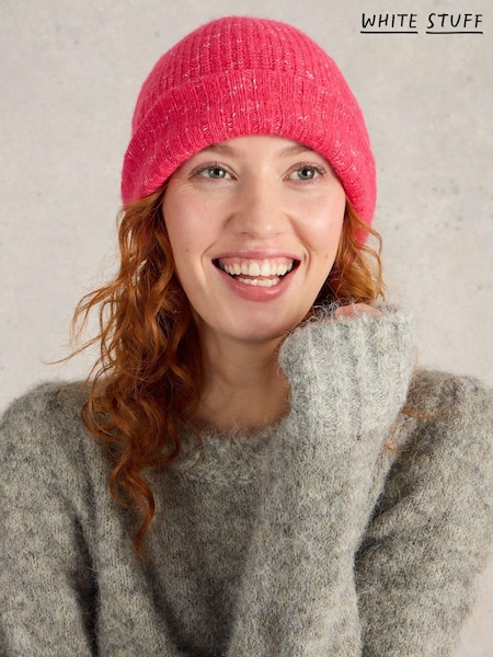 White Stuff Pink Abby Knitted Beanie (AU4930) | £22.50
