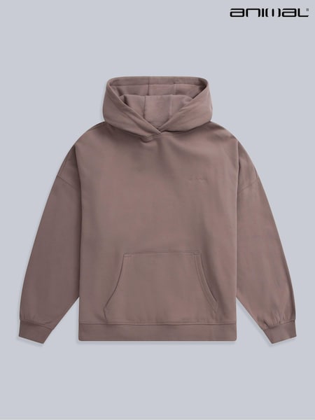 Animal Brown Womens Idol Drop Shoulder Hoodie (AU4947) | £49