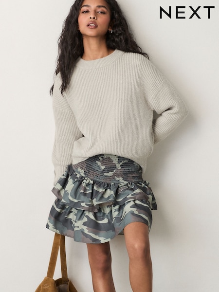 Camouflage Rara Mini Skirt (AU5005) | £25