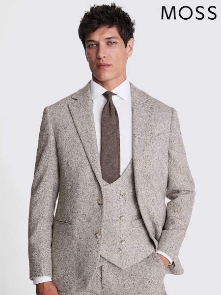 MOSS Brown Tailored Fit Donegal Jacket (AU5269) | £169