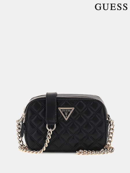 Guess Giully Quilted Black Camera Bag (AU5293) | £105