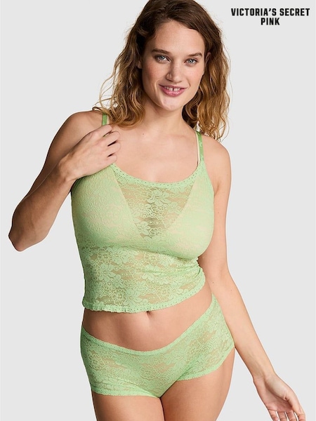 Victoria's Secret PINK Pale Petal Green Pyjama Cami Top (AU5462) | £25