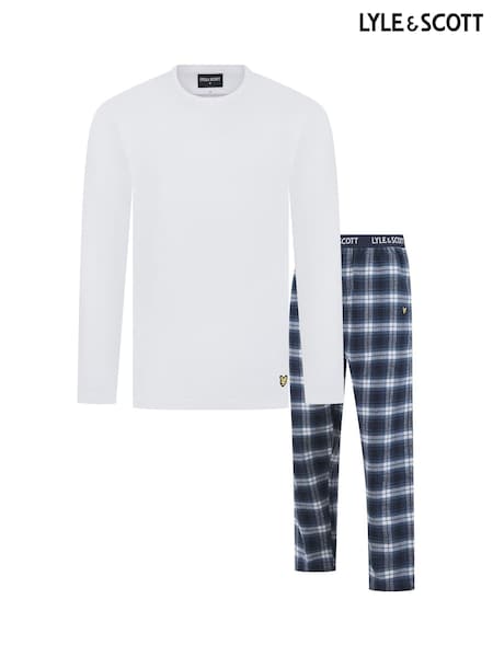 Lyle & Scott Blue Gene Loungewear Set (AU6085) | £61
