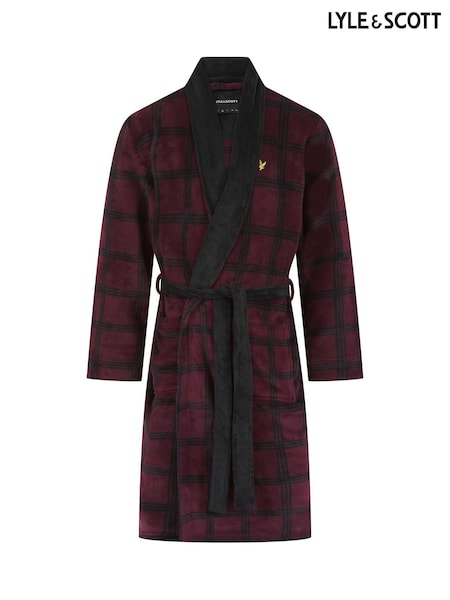 Lyle & Scott Red Cassidy Bath Robe (AU6096) | £67.50