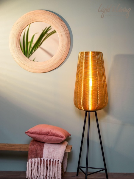 Light & Living Gold Adeta Tripod Floor Lamp (AU6195) | £372