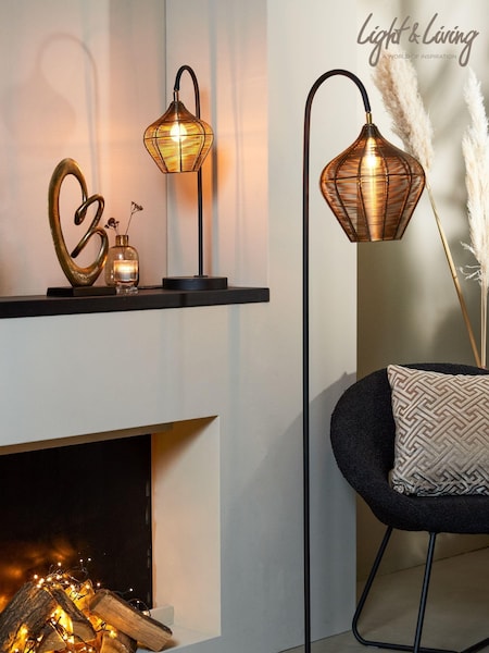 Light & Living Bronze Alvaro Floor Lamp (AU6234) | £294