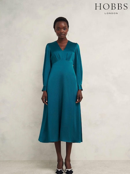 Hobbs Blue Anais Dress (AU6358) | £179