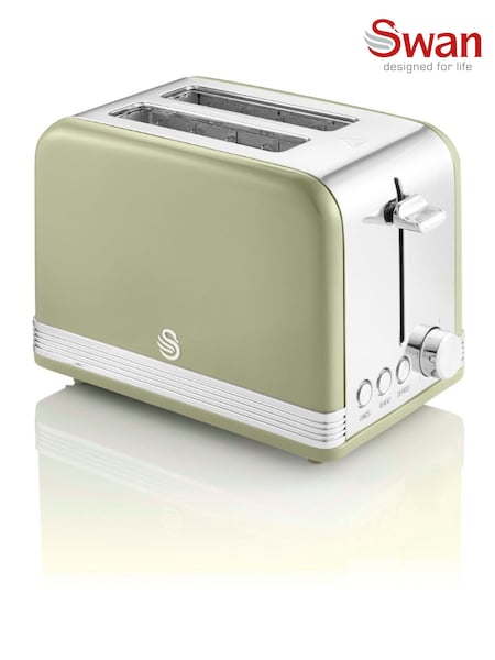 Swan Green 2 Slice Retro Toaster (AU6534) | £40
