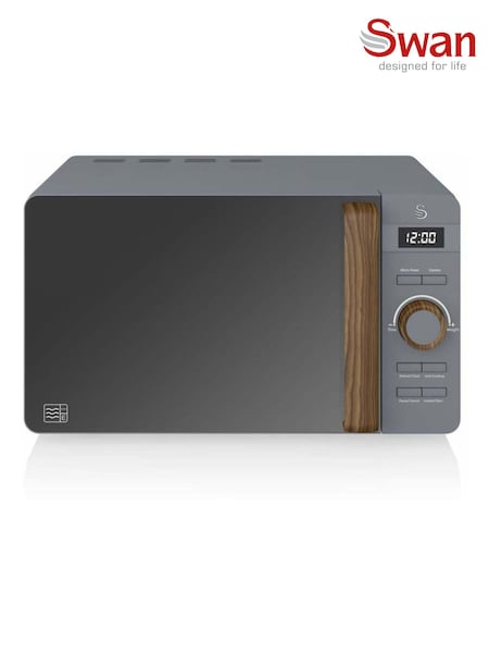 Swan Grey 20L Nordic Digital Microwave (AU6544) | £120