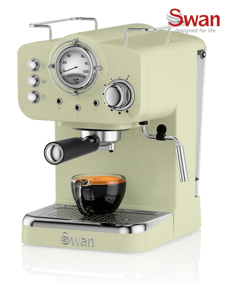 Swan Green Pump Espresso Coffee Machine (AU6586) | £110