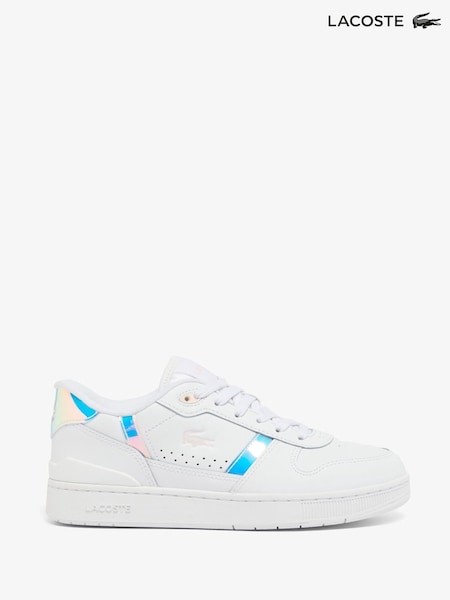 Lacoste T-Clip Lace-Up White Trainers (AU6951) | £95