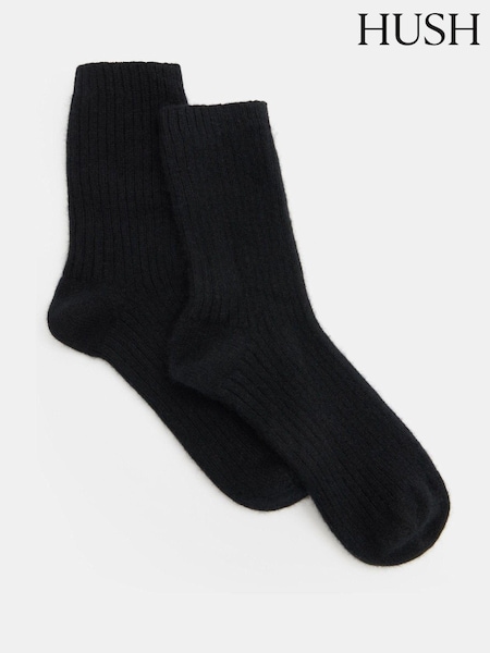 Hush Black Cashmere Socks 2 Pack (AU7011) | £45