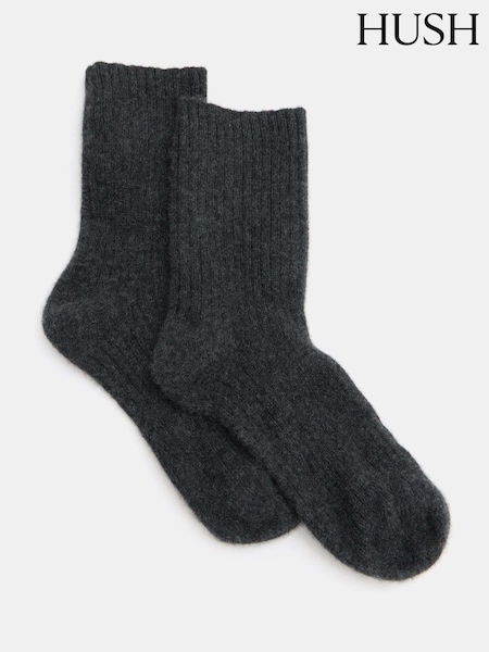 Hush Grey Cashmere Socks (AU7019) | £45