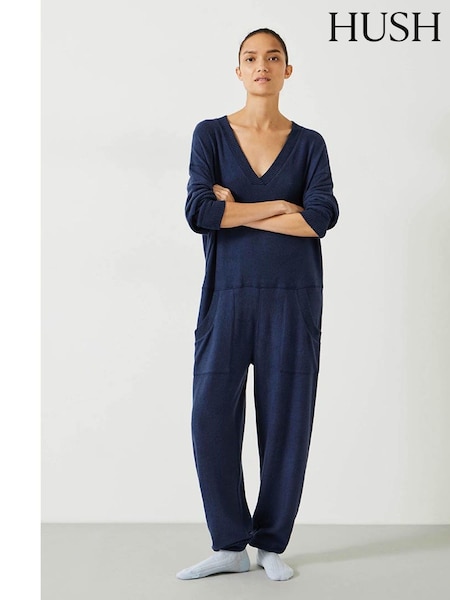 Hush Blue Elle Supersoft V-Neck All-In-One (AU7043) | £75