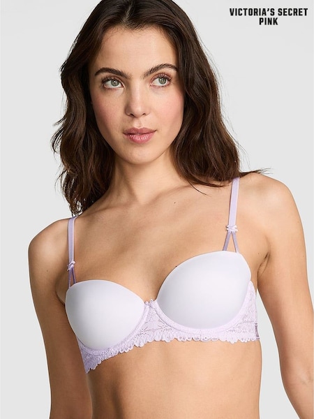 Victoria's Secret PINK Purple Whisper Lightly Lined Balcony Bra (AU7377) | £35