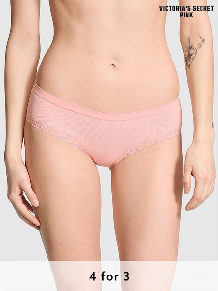 Victoria's Secret PINK Apricot Pink Hipster Seamless Knickers (AU7382) | £9