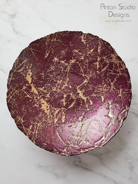 Anton Studio Designs Gold Marble Bowl (AU7484) | £42