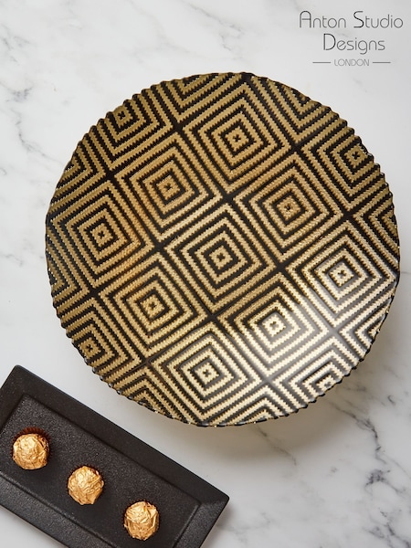 Anton Studio Designs Gold Geo Gold Bowl (AU7507) | £42