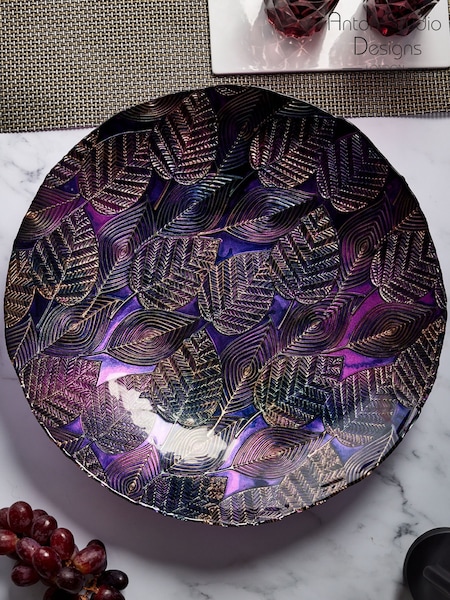 Anton Studio Designs Purple Autumnal Amethyst Bowl (AU7519) | £51