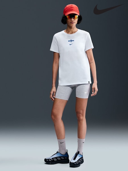 Nike White Womens 100% Cotton England Football T-Shirt (AU7553) | £28