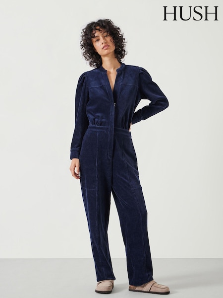Hush Blue Joplin Jersey Jumpsuit (AU7565) | £110
