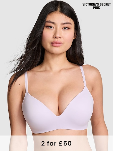 Victoria's Secret PINK Purple Whisper Non Wired Push Up Bra (AU7815) | £29
