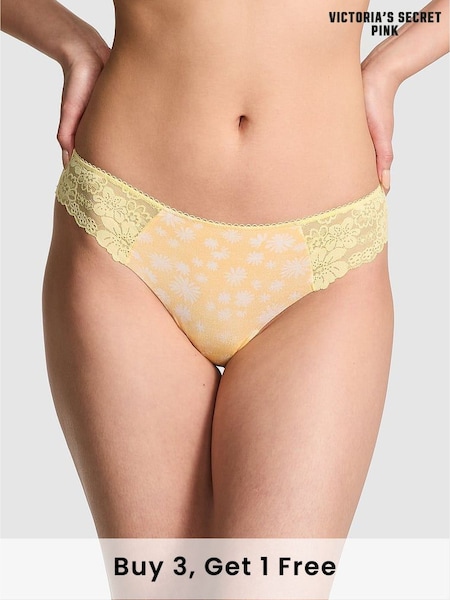 Victoria's Secret PINK Mellow Yellow Thong Knickers (AU7843) | £9