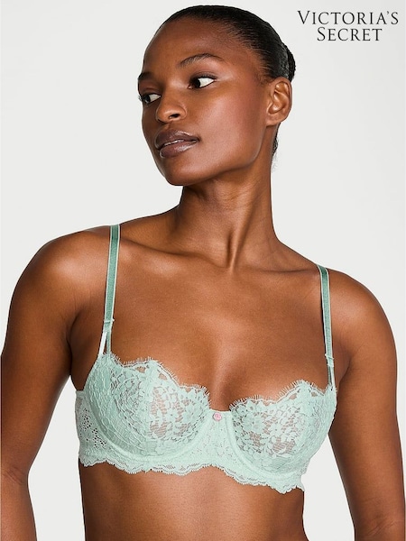 Victoria's Secret Silent Green Unlined Balcony Lace Bra (AU7852) | £45