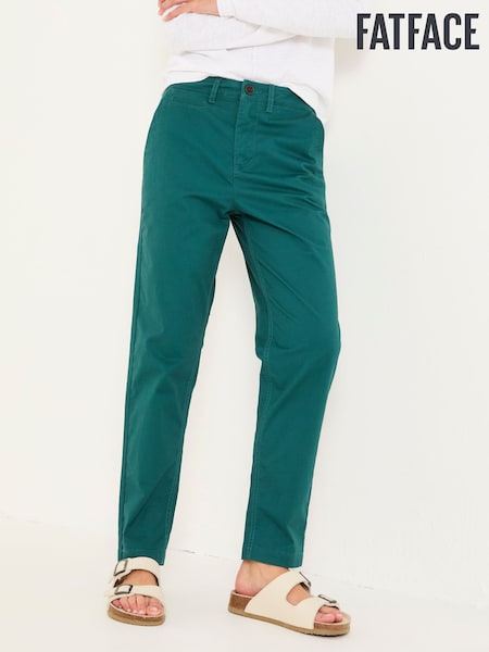 FatFace Rye Teal Blue Chino Trousers (AU7881) | £49.50