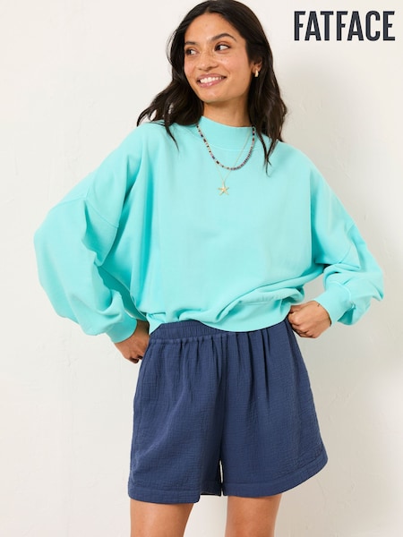FatFace Lara Blue Crew Sweatshirt (AU8124) | £42.50