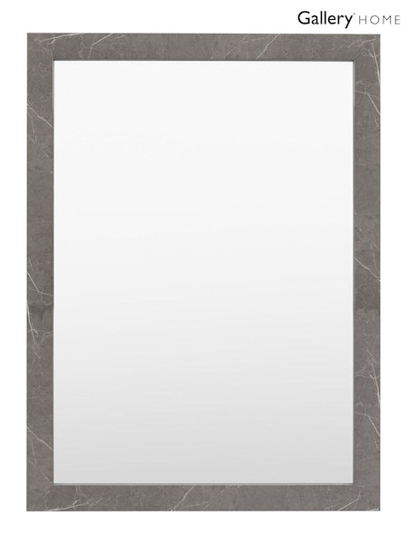 Gallery Home Grey Wesson Marbled Mirror (AU8476) | £160